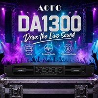 Amplificateur de puissance numérique 4 canaux classe D DA1300 4x2000W 1U pour subwoofer, système de sonorisation PA, amplificador de sonido
