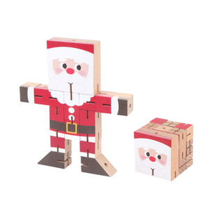 Jouets intellectuels 3D pour enfants Puzzle de <span class=keywords><strong>robot</strong></span> en bois coloré Jouets éducatifs - Product Image 1