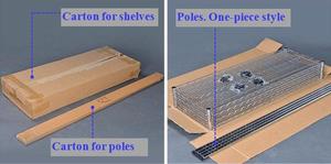 Đông Quan mystorage 4-Tier Heavy Duty công nghiệp lưu trữ giá 72 "H x 36" W x 18 "D dây kim loại kệ cho nhà bếp - Product Image 6