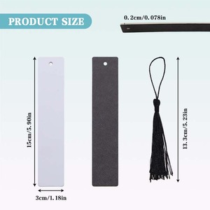 Tùy chỉnh in PU da bookmark cho sách tua trống thăng hoa Bookmark - Product Image 2