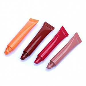 10ml Mini LOGO Color Customized Empty Squeeze <b>Plastic</b> <b>Tube</b> Packing With Applicator Tip for Lip Balm Eye Cream - Product Image 2