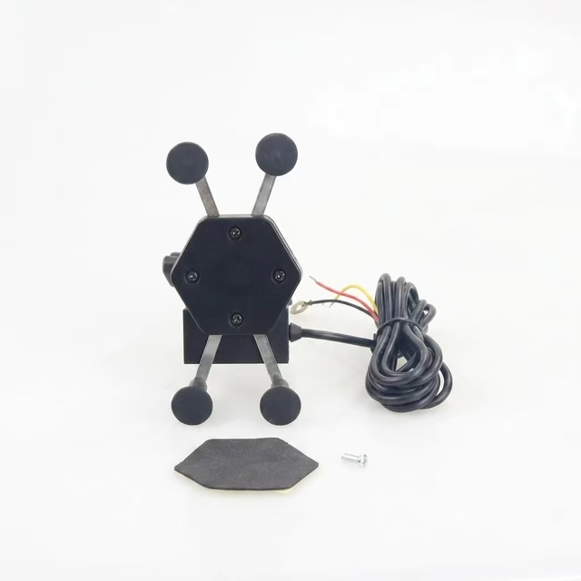 4 Claws Anti-Vibration Motorcycle Phone Holder 15W Wireless Charger Handlebar Mount Universal Scooter E-Bike Navigation Bracket