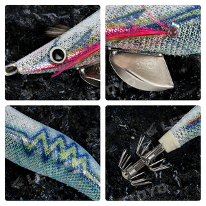 LETOYO Jibioneras para <span class=keywords><strong>Calamar</strong></span> 3.5# 19g/135mm Yamashita <span class=keywords><strong>Yo</strong></span> <span class=keywords><strong>Zuri</strong></span> Señuelos Luminosos Verdes para Pesca - Product Image 4
