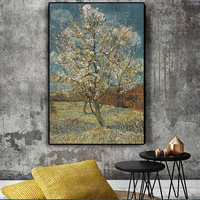 Célèbre Van Gogh café terrasse la nuit peinture à l'huile Reproductions sur toile affiches et impressions mur Art photo pour salon