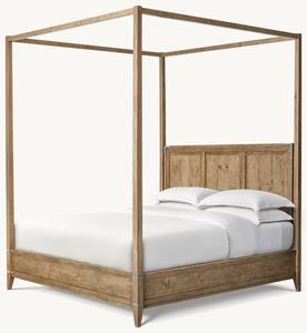 <span class=keywords><strong>Lit</strong></span> double en bois <span class=keywords><strong>massif</strong></span> rétro de style américain RH <span class=keywords><strong>Lit</strong></span> à <span class=keywords><strong>baldaquin</strong></span> <span class=keywords><strong>Lit</strong></span> de mariage pour chambre principale Fabriqué à la main - Product Image 3