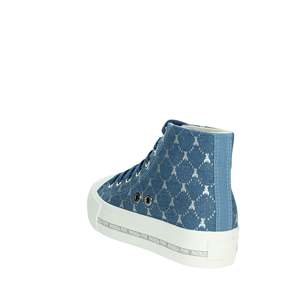Sneakers da Ragazza Patrizia Pepe, Scarpe Moda in Tela con Suola Alta Stile Jeans - Product Image 2