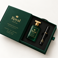Boîte d'emballage cosmétique de luxe personnalisée pour parfum et crème pour les yeux avec fermeture magnétique et estampage à chaud doré pour les marques de beauté
