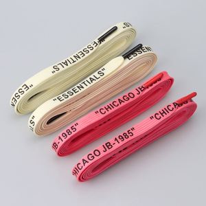 Wholesale YUSEN Colorful 1cm Polyester Flat Shoelaces <b>Rope</b> Pure Color Hollow Sneaker Hoodie Pants Draw Cord Printed Logo Custom - Product Image 2