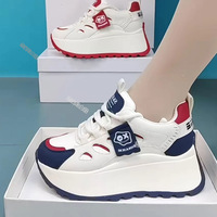Baskets compensées à lacets pour femme, style Dad Shoes, collection automne 2025, élégantes, polyvalentes, à semelle épaisse, légères et confortables
