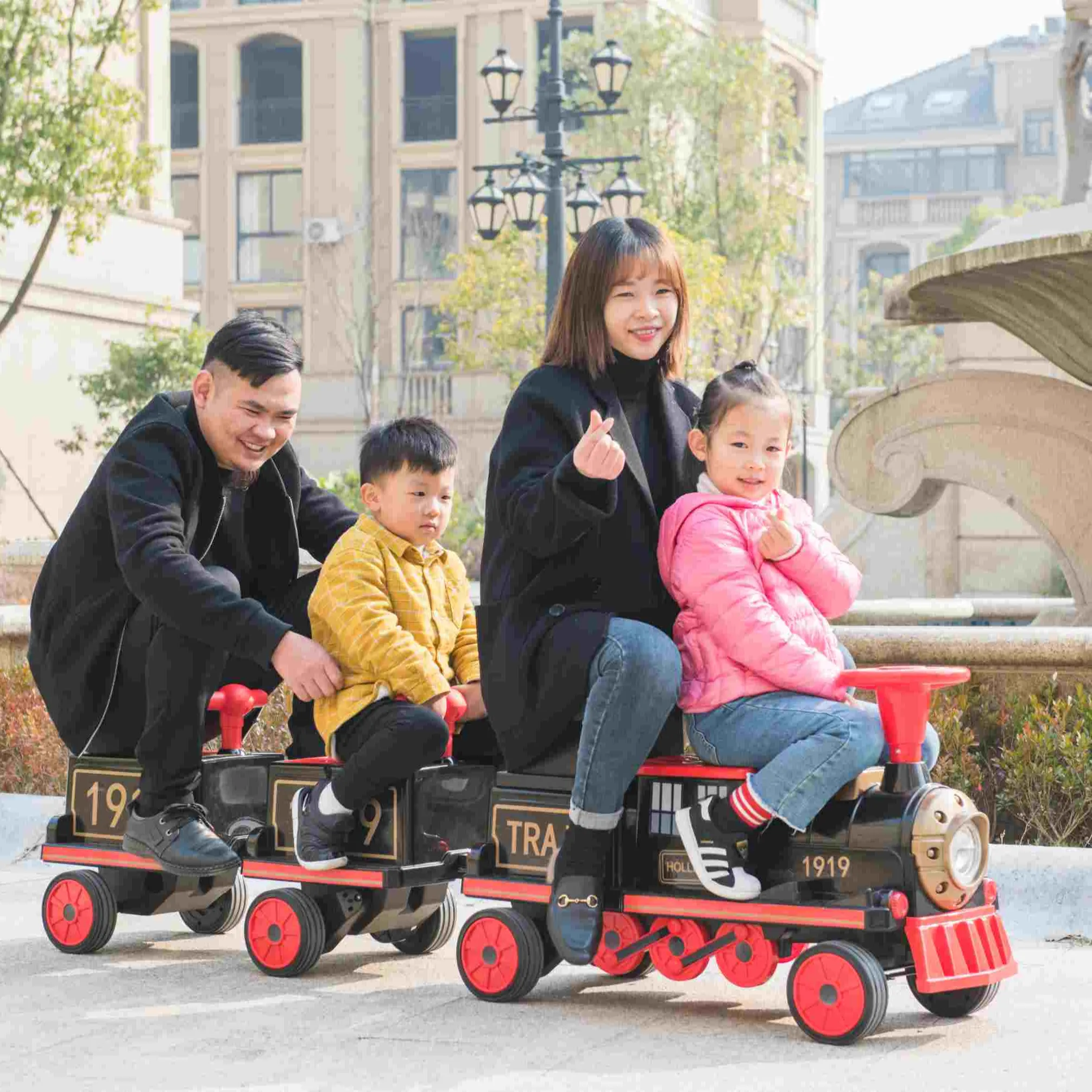 12V Wholesale Cheap Price Battery Operated Manned Driving Train Boy Girl Children Ride On Car For Kids