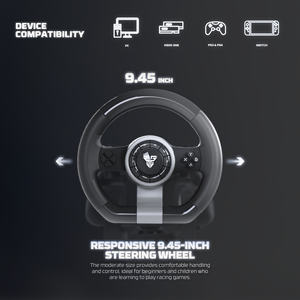 Volante de Carreras Fantech R2 180 °   Volante y Pedales de Carreras para PC, <span class=keywords><strong>PS3</strong></span>, PS4, XBOX y Switch, Juego Completo - Product Image 5