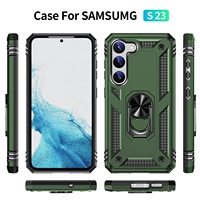 Étui pour Samsung Galaxy S23, étui de téléphone hybride TPU PC avec béquille magnétique pour Samsung S23 Plus S23 Ultra