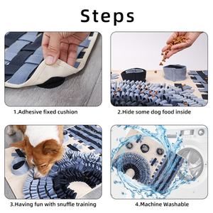 Nosework Snuffle Mats for Dogs Interactive Puppy Puzzle IQ <b>Toy</b> Slow Feeder Stress Relief Feeding Game <b>Toys</b> - Product Image 6
