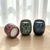 Lilin Aroma dalam Stoples Keramik Label Pribadi Lilin Kedelai Dekorasi Rumah Grosir Logo Kustom Aromaterapi Wewangian Set Mewah Modern