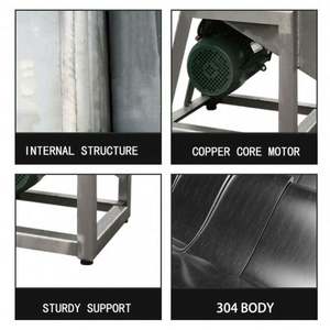 Trituradora de Hielo Vertical Comercial de Alta Calidad, Hielo Triturado Refrigerado para Mariscos, Hielo Triturado en Partículas a Cuadros - Product Image 2