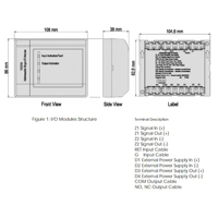 Module d'entrée/sortie unique adressable portable TX7210 homologué LPCB en ABS pour l'intégration d'alarme incendie