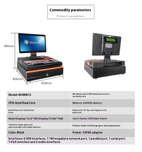 Tất cả trong một 15.6 inch Android/Windows máy POS Tiền mặt đăng ký với tiền mặt hộp và Máy in POS termina - Product Image 6