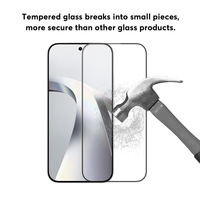 Protection d'écran anti-rayures à couverture intégrale 9H pour Redmi K90, verre trempé sans bulles