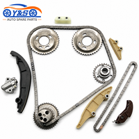 Kit de Cadena de Distribución de Alta Resistencia con Tensores, Guías y Cadena de Bomba de Aceite Compatible con Ford JMC Transit 2.4L Diésel V348, Piezas de Repuesto Originales