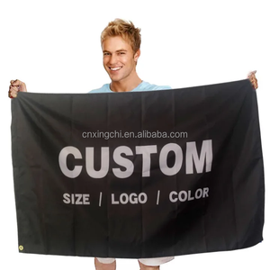 Promotional Event Outdoor Fly Any Size Polyester <b>Fiberglass</b> Flagpole Double Sided Sublimation Printed Blank Custom Flags Banners - Product Image 1