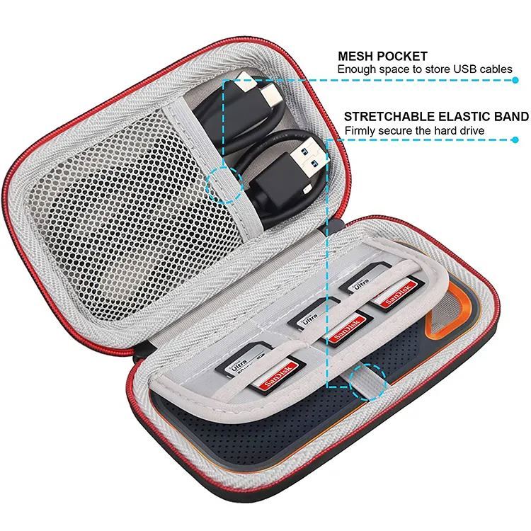 EVA Hard Carrying <strong>Case</strong> Storage Travel <strong>Case</strong> for <strong>SanDisk</strong> Pro Hard Drive EVA <strong>Case</strong>