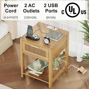 Tavolino in legno con cassetto portaoggetti e ripiano di apertura, comodino piccolo piccolo comodino - Product Image 4