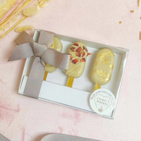 IMEE 26mm de profondeur Mini boîte à gâteaux avec couvercle transparent Insert blanc 165x115x26 3 pièces