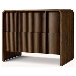 ALORA CLOSED NIGHTSTAND rh FURNITURE Modern Luxury NightStand Closed <b>Bedroom</b> Nightstands With Drawer - Product Image 3