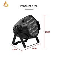 Projecteurs professionnels en gros 54x3W RGB 3-en-1 DMX512 avec angle de faisceau de 45 degrés, indice de protection IP33 pour l'éclairage scénique