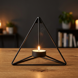 2024 Best Selling Iron T <b>Light</b> Candle Holder Wholesale Aluminium Candle Stands for Living Room Home Decoration - Product Image 4