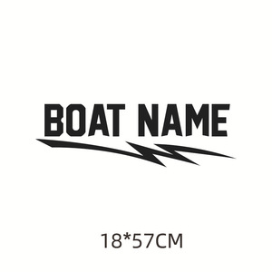 Customized export yacht advertising stickers, waterproof and <b>sun</b>-resistant <b>paper</b>, motorboat personalized decorations, car - Product Image 1