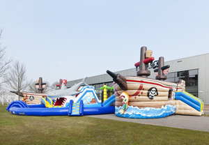 <span class=keywords><strong>Parc</strong></span> aquatique gonflable géant de qualité commerciale Pirate Shark Battle pour adultes et enfants - Product Image 2