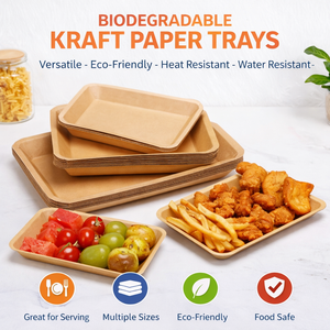 Kotak Kayu Kue 9 Lubang Sekali Pakai dengan 9 Kompartemen untuk Roti, Biskuit, Donat & Kemasan Hadiah Salad - Product Image 2