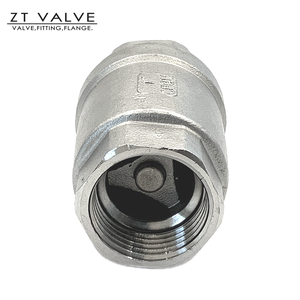 304 thép không gỉ 1000wog 2PC DN15 Wafer loại không trở lại luồng mùa xuân nạp dọc kiểm tra van - Product Image 4