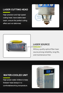 Máquina de corte por láser de fibra cerrada de 6kw para tableros de distribución de metal y madera para pequeñas empresas con soporte de formato gráfico AI CNC - Product Image 4