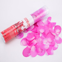 Canon à confettis de pétales de rose pour mariage, lanceur de fleurs artificielles pour cérémonie, fête, événement, décoration