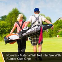 Super grand manchon de bière de golf pour sac de golf avec 7 compresses froides réutilisables