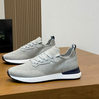 Chaussures décontractées pour hommes en maille respirante à lacets, légères, patchwork, multicolores, style italien, luxe original