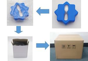 Minuteur <span class=keywords><strong>sablier</strong></span> rotatif moderne en forme d'étoile de mer - Portable, 5 minutes, léger, fait main, écologique, durable, en ABS, avec fonction musicale - Product Image 6