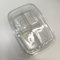 Fabricant prix d'usine boîte transparente plateau jetable en plastique PET conteneur alimentaire