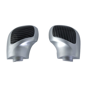 Volkswagen Car Gear <b>Knob</b> Carbon Fiber Inner Cover Silver Aluminum Alloy Ergonomic <b>Shift</b> <b>Knob</b> Decorative Cover - Product Image 1