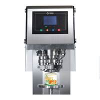 Prix usine croustilles nourriture pour animaux boîte de conserve manuelle petite machine de mise en conserve de bière en aluminium