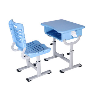 Ensemble table et chaise réglables en hauteur pour l'apprentissage des élèves du primaire et du collège, idéal pour la formation en classe ST-208G-1 M - Product Image 1