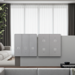 สวิตช์ม่านม้วนอัจฉริยะ ZigBee WIFI 1 ช่อง / 2 ช่อง มาตรฐาน EU UK ควบคุมผ่านแอป <span class=keywords><strong>Smart</strong></span> Life Tuya - Product Image 6