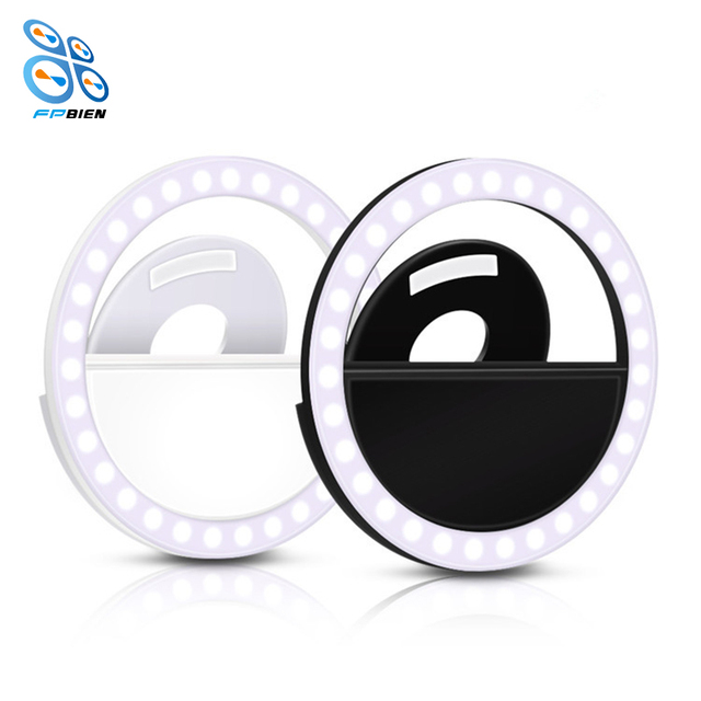 Wholesale Portable Selfie Ring Light Camera Clip-on Mobile Phone LED Selfie Ring Light for Smartphone