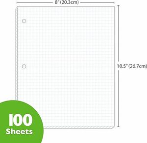 Material de Oficina Escolar, Suministros de Papelería, Regalo Promocional, 50 Hojas, Anillas de 6 Orificios, Cuaderno de Anillas, Hojas Sueltas, Recambio de Papel - Product Image 4