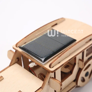 Kit de modèle de voiture solaire en bois à monter soi-même Wincent, SUV, puzzle 3D, expérience scientifique STEM, véhicule éducatif, cadeau pour enfants - Product Image 5