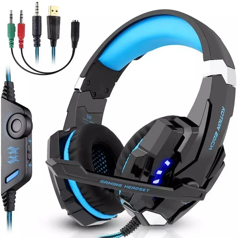 Amazon Hot Sale Ps4 Ps5 Pc Laptop 3.5Mm Jack Noise Cancelling Wired Gaming Headphones With Stereo Surround Sound