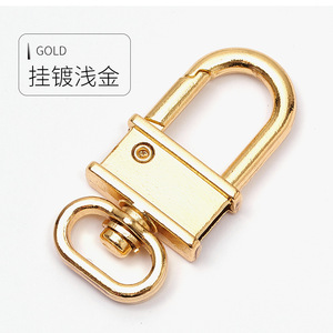 Llavero para Coche de Aleación de Zinc, Chapado en Oro Claro, Hebilla Metálica, Uso Doméstico A3739 - Product Image 1