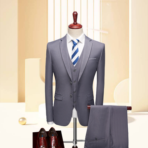 Traje de Boda para Hombre, Elegante, Verde, Corte Entallado, Esmoquin de 3 Piezas (Chaqueta+Pantalón+Chaleco), para Eventos Formales, Negocios y Trabajo - Product Image 3